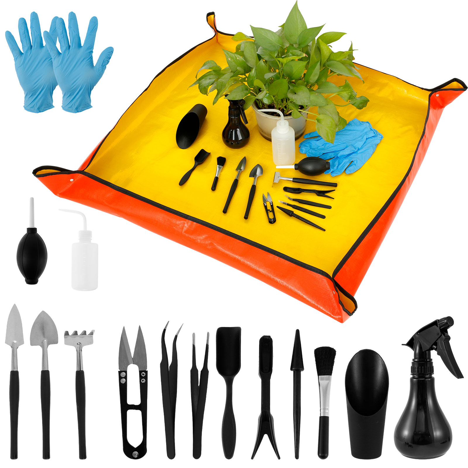 Bonsai Zen Garden Set - 13/16 buah alat tanaman sukulen Mini,