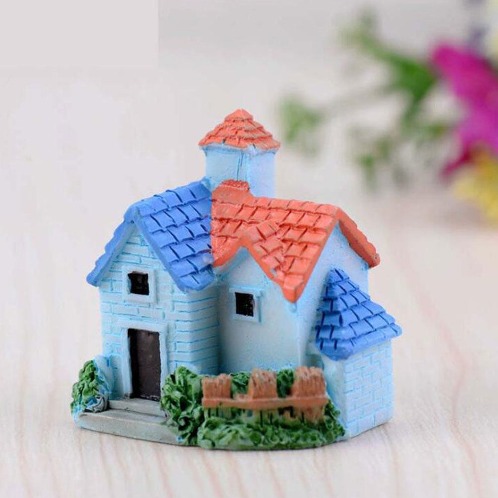 Bonsai Garden House - Rumah Miniatur Resin Villa Mikro Lanskap,