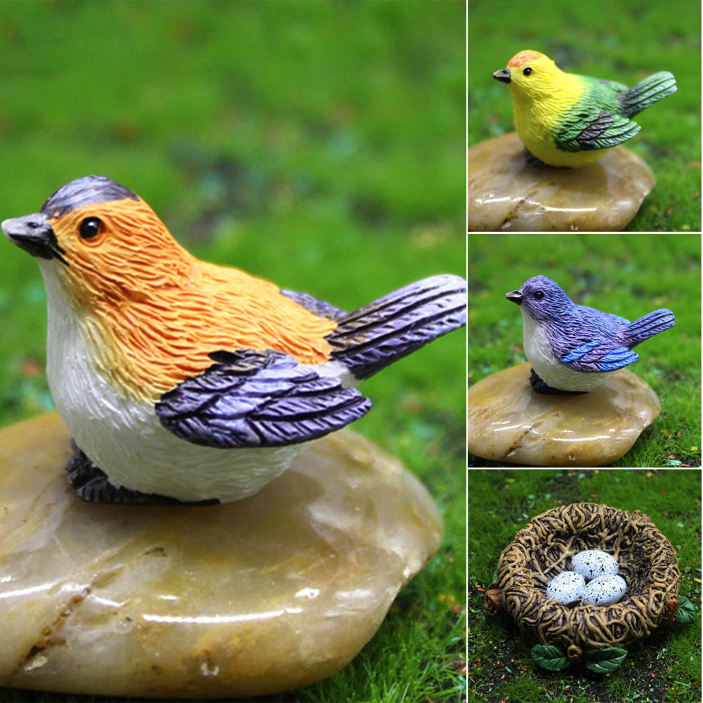 Ornamen Simulasi Burung dan Sa - Bonsai Garden House ulasan dan harga